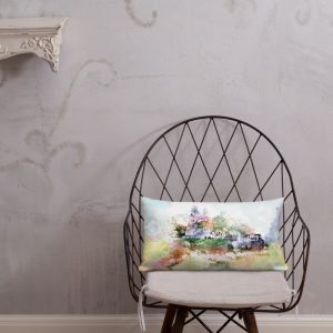 Pillow with painting Aizpute